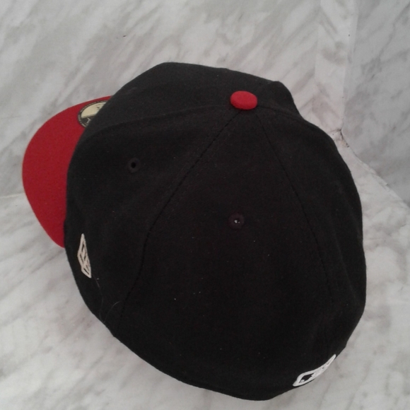 New Era Arizona Diamondbacks ALT 2 MLB 59Fifty Fitted Hat Cap 7 3/4 Black/Brick - Picture 2 of 4